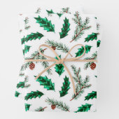 Pine Branches Inpakpapier Vel (In situ)