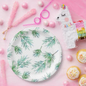 'Pine Branches' Papieren Bordje (Feest)