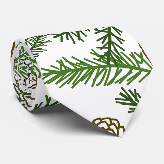 Pine Branches Stropdas (Opgerold)