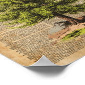 Pine,Cedar-boom,kerstboomkunst,Kunst met een woord Poster (Hoek)