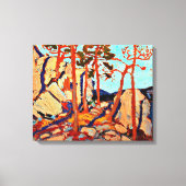 Pine Cleft Rocks van Tom Thomson Canvas Afdruk (Voorkant)