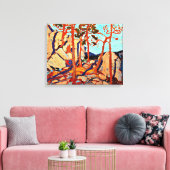 Pine Cleft Rocks van Tom Thomson Canvas Afdruk (Insitu (Woonkamer))