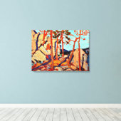 Pine Cleft Rocks van Tom Thomson Canvas Afdruk (Insitu (Houten vloer))