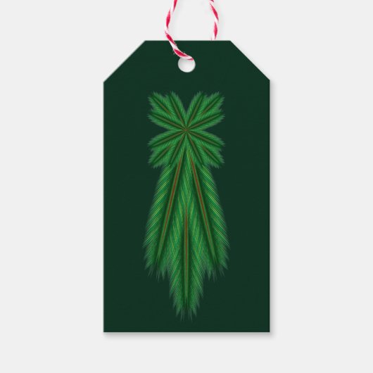 Pine Comet Forest Gift Labels Cadeaulabel (Voorkant)