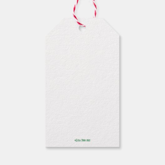 Pine Comet Granaat Gift Labels Cadeaulabel (Achterkant)