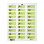 Pine Cone Address Label Sjabloon (Full Sheet)