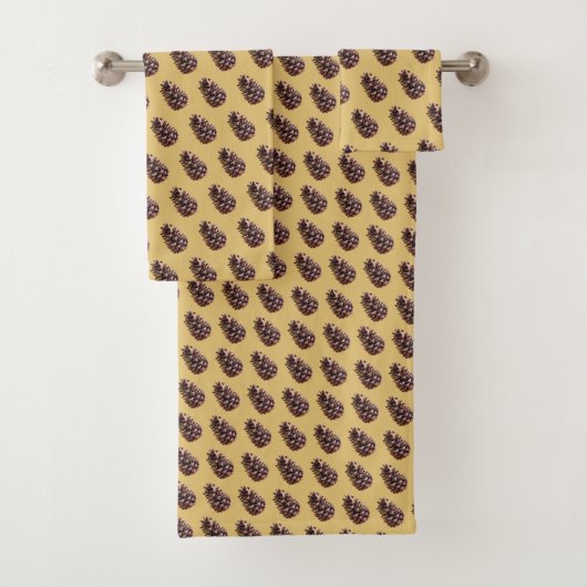 Pine Cone Bad Handdoek (Insitu)