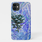 Pine Cone (blauw) Case-Mate iPhone Case (Achterkant)