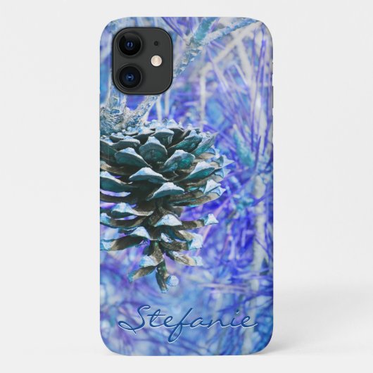 Pine Cone (blauw) Case-Mate iPhone Case (Achterkant)