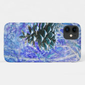 Pine Cone (blauw) Case-Mate iPhone Case (Achterkant (horizontaal))