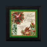 Pine Cone Bough Damask Dove Christmas Box Cadeaudoosje<br><div class="desc">KLEURENPALET: Klassiek kerstrood, groen en goud zetten de toon voor dit collectie. DESIGN COLLECTIE: Pine Bough, Pine tree, kransen met een duif, vogelnestjes met eitjes en hulstbessen. Koop dit als cadeau voor je eigen familie of als kerstcadeau voor vrienden, familie of collega’s! Of als relatiegeschenk voor bedrijven. Het is zo...</div>