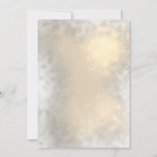 Pine Cone Branch String Lights Wedding Kaart (Achterkant)