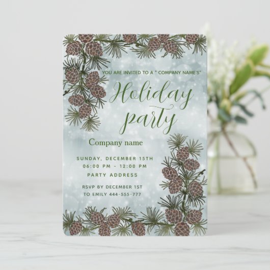 Pine cone branchevakbond bedrijf kaart (Staand voorkant)