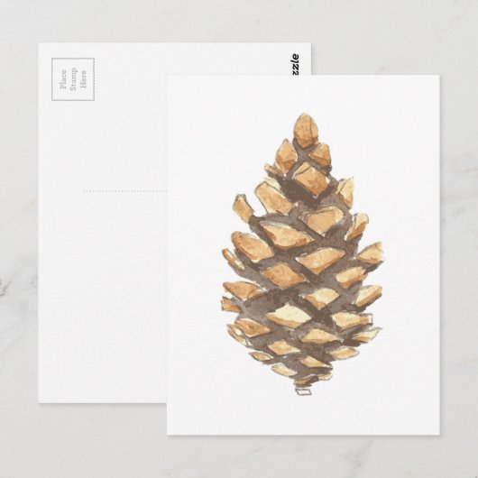 Pine Cone Briefkaart (Voorkant / Achterkant)