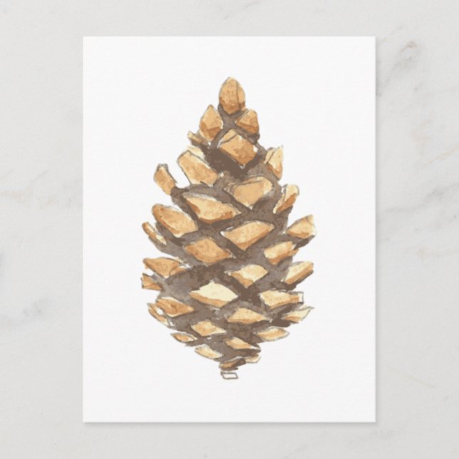Pine Cone Briefkaart (Voorkant)