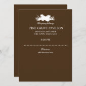 Pine Cone Brown Informatie Kaart (Voorkant / Achterkant)