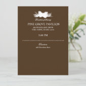 Pine Cone Brown Informatie Kaart (Staand voorkant)