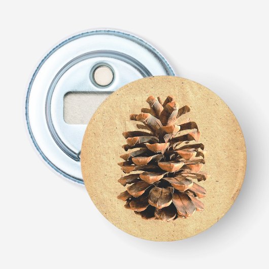 Pine Cone Button Flesopener (Voorkant)