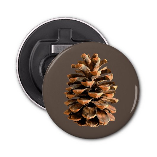 Pine Cone Button Flesopener (Voorkant)