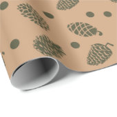 pine cone chrismas wrapping paper cadeaupapier (Rol Hoek)