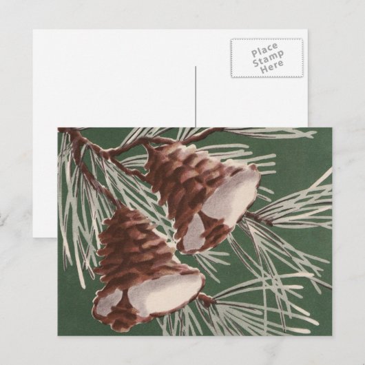  Pine Cone Christmas Bells Briefkaart (Voorkant / Achterkant)