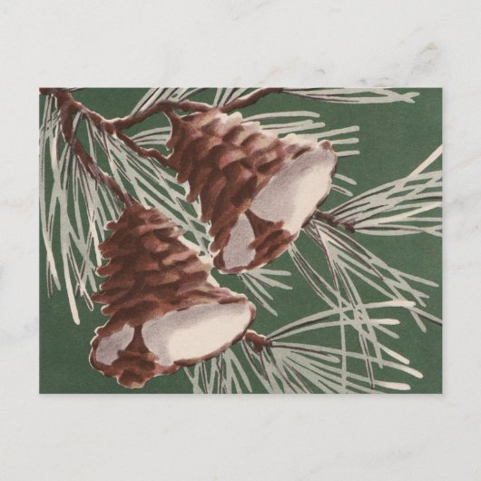 Pine Cone Christmas Bells Briefkaart (Voorkant)