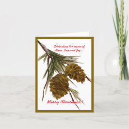 Pine Cone Christmas Kaart