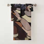 Pine Cone Contemmodern Botanical Bad Handdoek (Insitu)