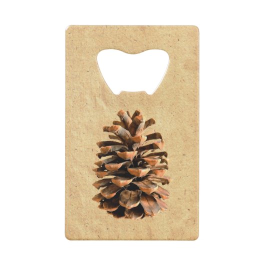 Pine Cone Creditkaart Flessenopener (Achterkant)