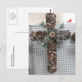 Pine Cone Cross Briefkaart (Voorkant / Achterkant)