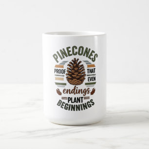 Pine cone design - De Evergreen Belofte Koffiemok