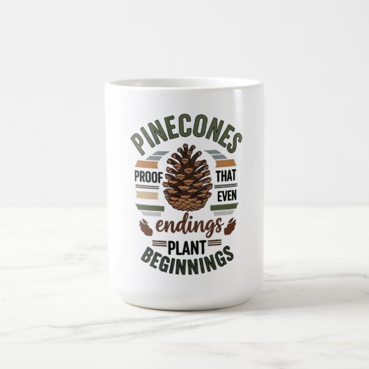 Pine cone design - De Evergreen Belofte Koffiemok (Center)