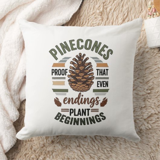 Pine cone design - De Evergreen Belofte Kussen (Deken)