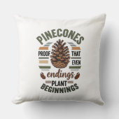 Pine cone design - De Evergreen Belofte Kussen (Voorkant)