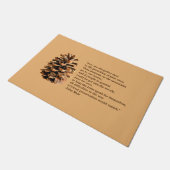 Pine Cone en John Muir Quote Deurmat (Schuin)
