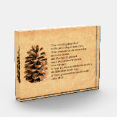 Pine Cone en John Muir Quote Fotoblokken (Links)