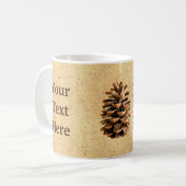 Pine Cone en John Muir Quote Koffiemok (Voorkant links)