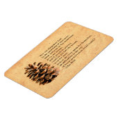 Pine Cone en John Muir Quote Magneet (Linkerzijde)