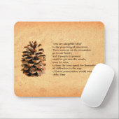 Pine Cone en John Muir Quote Muismat (Met muis)