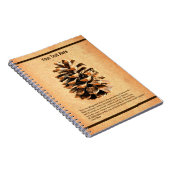 Pine Cone en John Muir Quote Notitieboek (Rechterzijde)