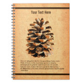 Pine Cone en John Muir Quote Notitieboek (Voorkant)