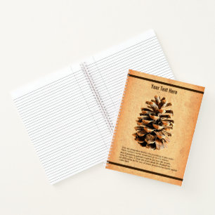 Pine Cone en John Muir Quote Notitieboek