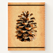 Pine Cone en John Muir Quote Notitieboek (Achterkant)