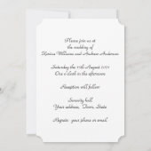 Pine Cone en Napkin Wedding Invitation Kaart (Achterkant)