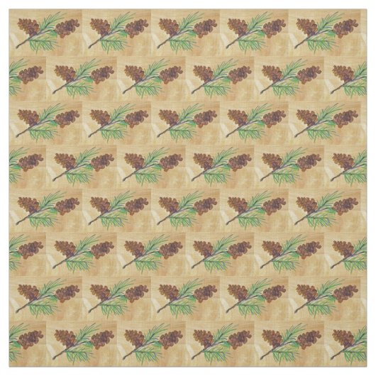 Pine Cone Fabric Stof (Swatch)