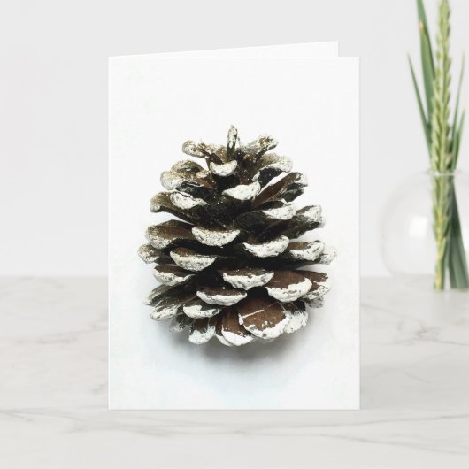 Pine Cone Feestdagen Kaart (Voorkant)