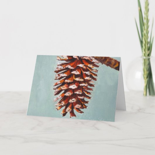 Pine Cone Feestdagen Kaart (Voorkant)