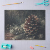Pine Cone Festive Winter Art Tissuepapier (Craft)