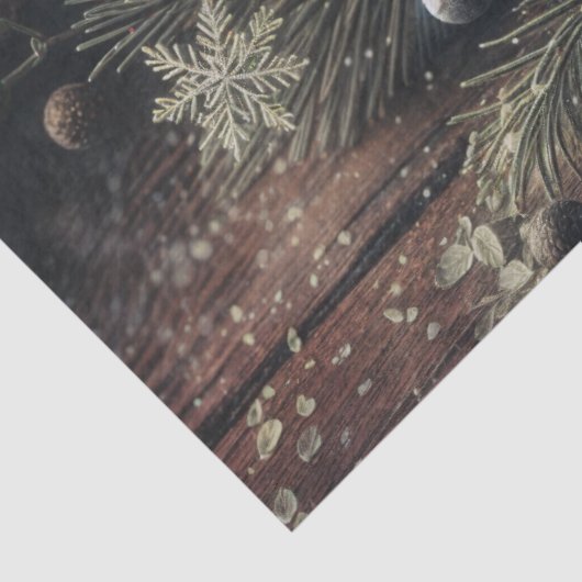 Pine Cone Festive Winter Art Tissuepapier (Detail)