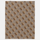 Pine Cone Fleece Deken (Voorkant)